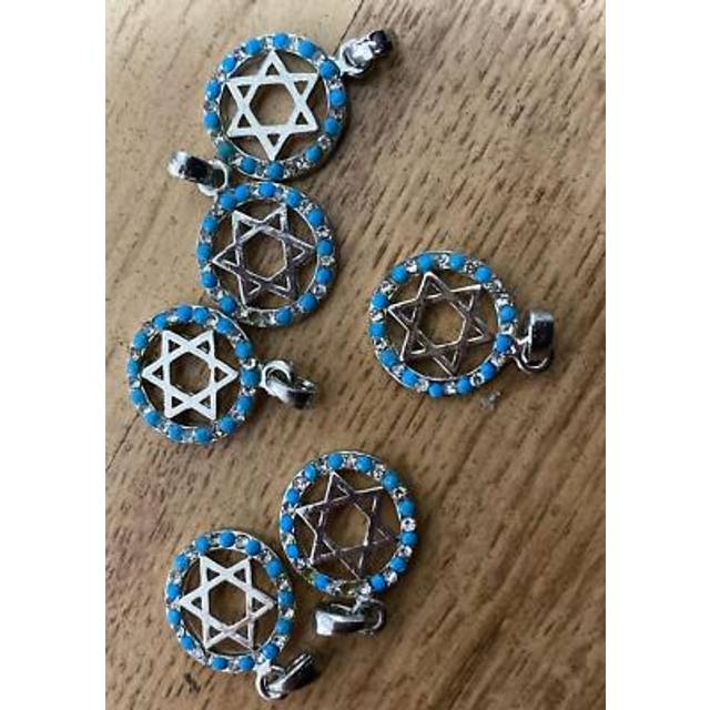 5 star of david amulet pendant diy jewelry jewish charm protect and success