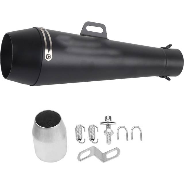 Universal 51mm Motorcycle Exhaust Escape Muffler Pipe for CBR1000 R6 svart