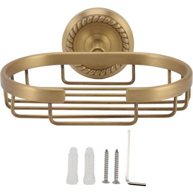 Soap Dish Wall Mounted Twisted Pattern Soap Holder Copper Stainless Steel Antique Soap Rack for