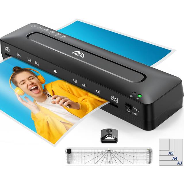 Laminator Machine A4 320mmmin Multifunctional Paper Card Lamination Machine for Home EU Plug