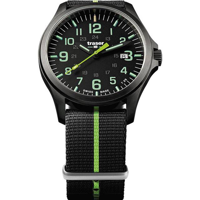 Traser H3 P67 Officer Pro GunMetal Black/Lime Watch