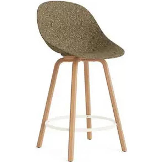 Normann Copenhagen Mat Bar Chair barstol 65 cm Seaweed-beech-cream steel