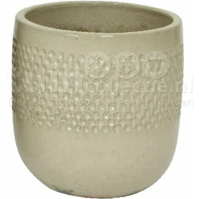 Urna Beige Låg (Storlek: 33x33cm)