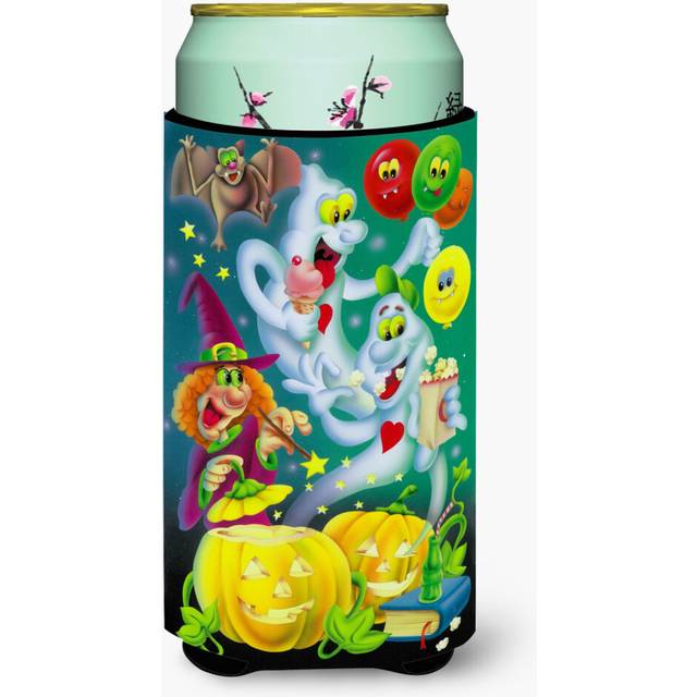 Caroline's Treasures Witch Party with The Ghosts Halloween Tall Boy Koozie Hugger  Multicolor
