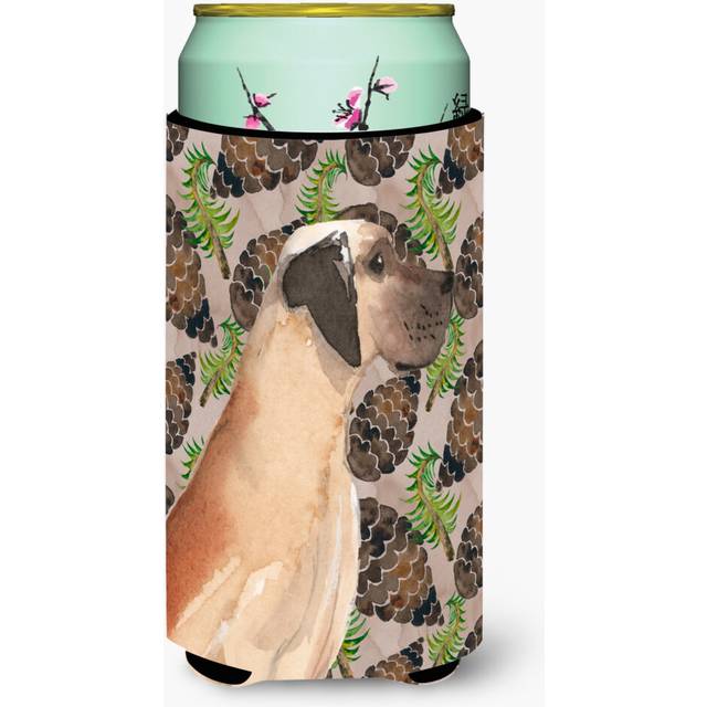 Caroline's Treasures Fawn Natural Dane Pine Cones Decorative Can Hugger  Tall  Multicolor