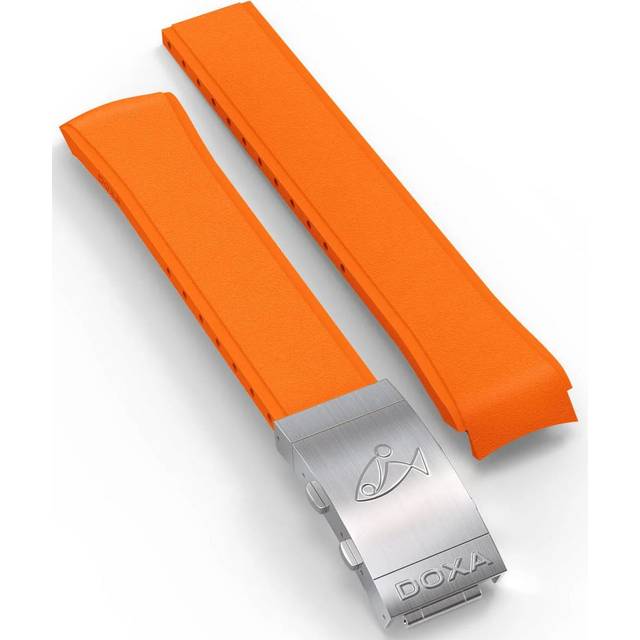 Doxa Strap SUB 300 Rubber Orange With Folding Clasp
