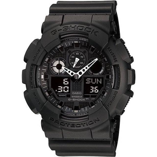 CASIO Men's G-SHOCK GA-100-1A1JF [G-SHOCK Quartz Black] Round Watch Black Stainless Digital Analog