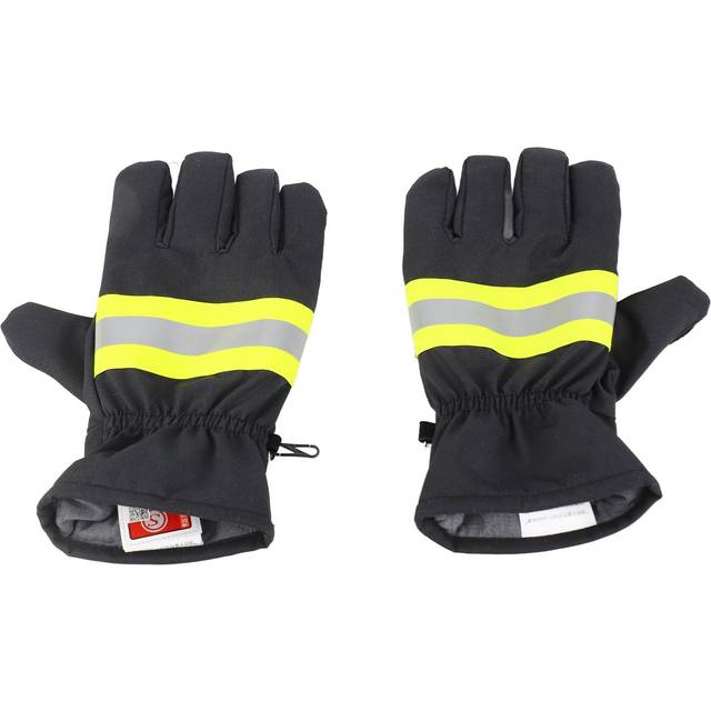 Flame Retardant Firefighting Gloves Heat Proof Breathable Firefighter Hand Protection Cover Black