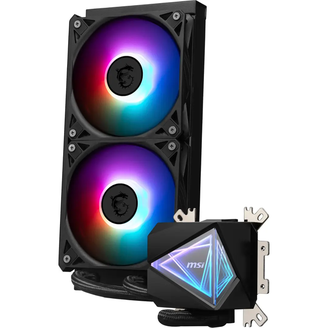 MSI MAG CORELIQUID I240 240 mm Liquid CPU Cooler - RGB LED, White, White