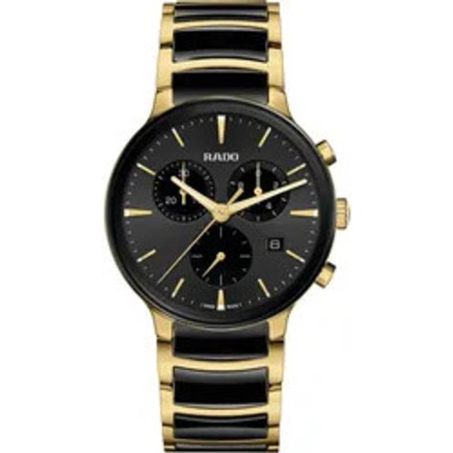 Rado Centrix 41mm Yellow Gold PVD Chronograph Watch