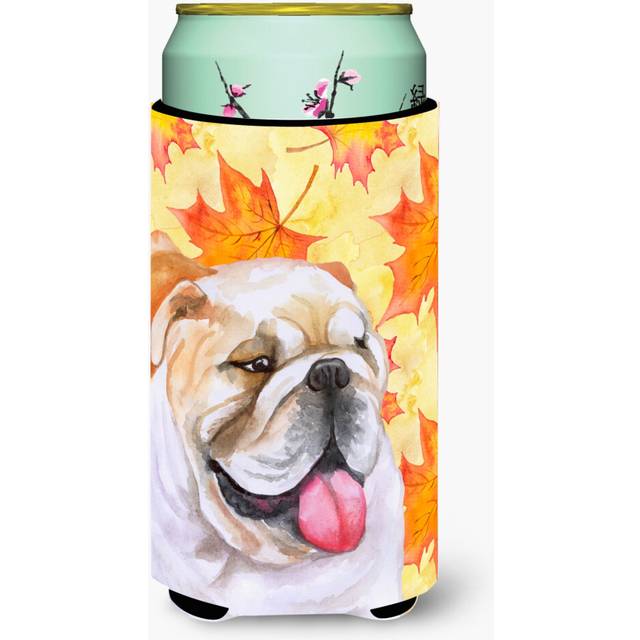Caroline's Treasures English Bulldog Fall Decorative Can Hugger  Tall Boy  Multicolor