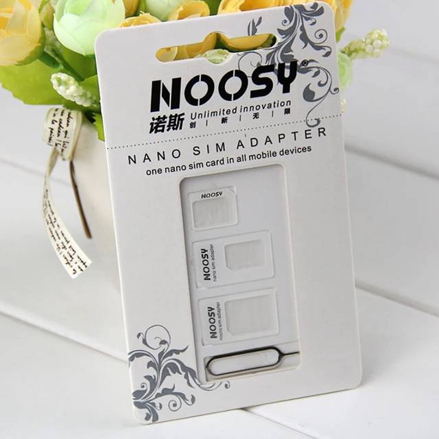 SIM Adapter Kit Mix 3 Pack (Micro + Nano) 1x Adapter Nano SIM to micro SIM and 1x adapter Nano SIM to Standard SIM and 1x adapter Micro SIM to Standar