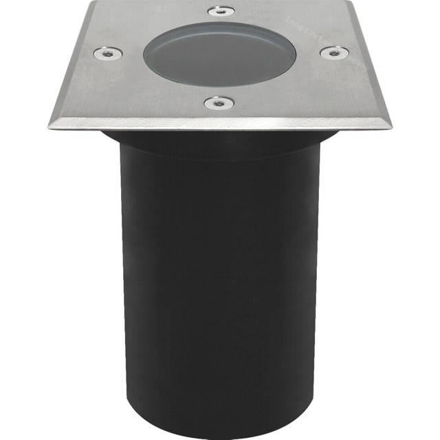 Long Life Lamp Company Outdoor Ground Light Square Recessed Walk Over Up Lighter IP67 Waterproof GU10 Holder Driveway Garden Pathway Patio GL11