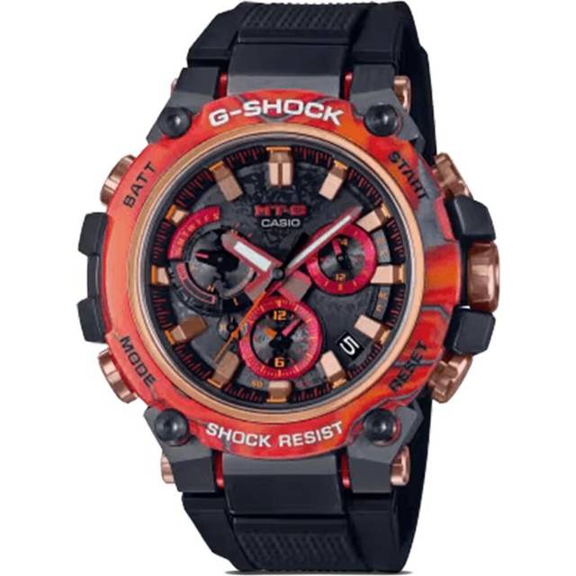 Casio - G-Shock MT-G 40th Anniversary Flare Red "MTG-B3000 SERIES" 51mm - unisex - stainless steel/Sapphire Crystal/Carbon - One Size - Black