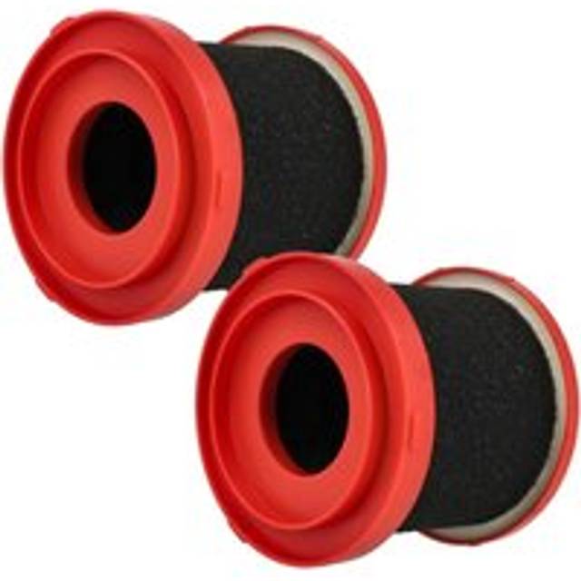Vhbw - 2x Wet Filter compatible with Milwaukee M12FVCL, M18FPOVCL, M18VC2, 0970-20 - M18 Vacuum Cleaner - Foam Red Black