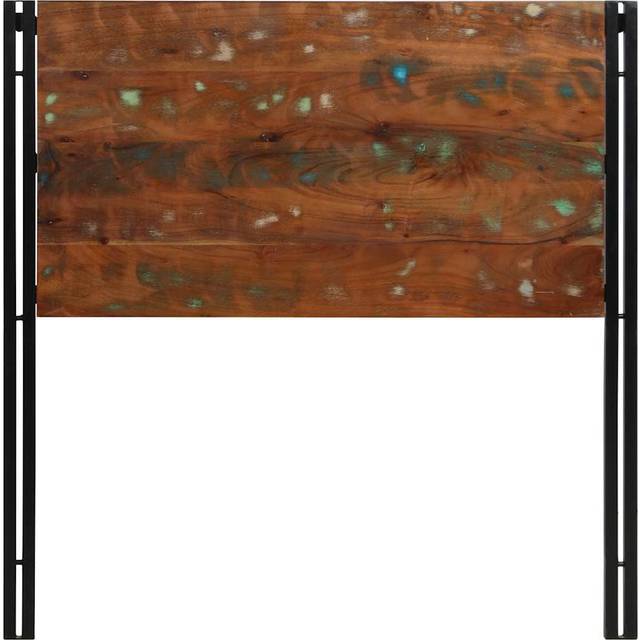 Headboard Solid Wood Reclaimed And Iron - Natural (100cm H x 100cm W x 2cm D)