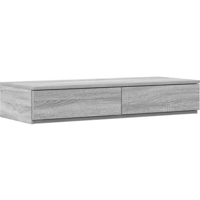 vidaXL Sänglådor grå sonoma 100x36,5x16,5 cm konstruerat trä