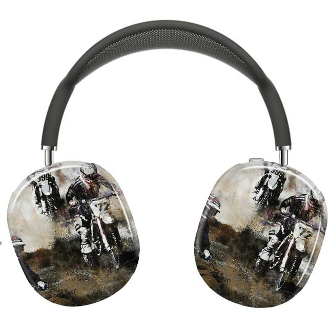 (Motocross Dirt Bikers_6784) Protective Cover for AirPods Max Headphones Aesthetic Print Snap On Cases