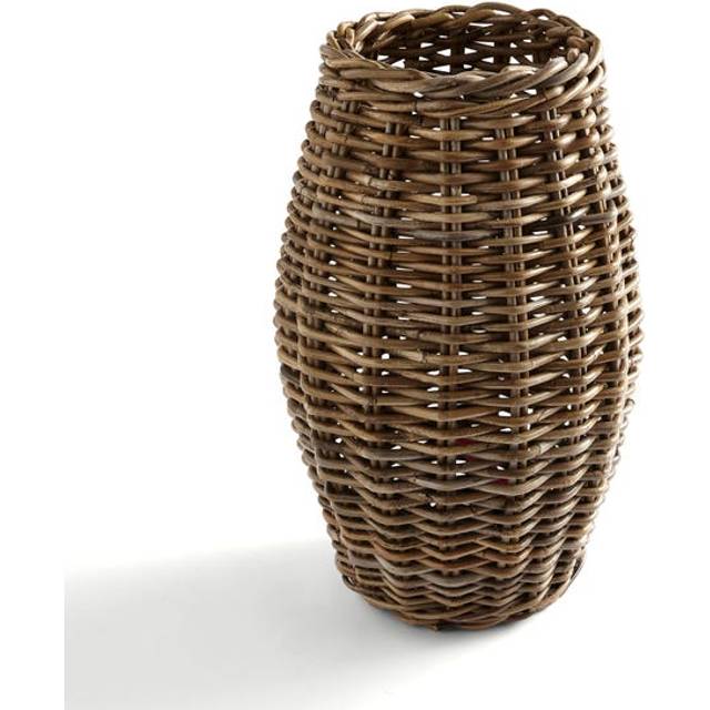Dorma Kobo Wicker Vase - Grey