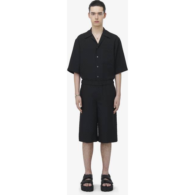 Alexander Mcqueen Women's Viscose Blend Bermuda Shorts in Black | Size 48 | 814209QRABU Color 1010 (48)