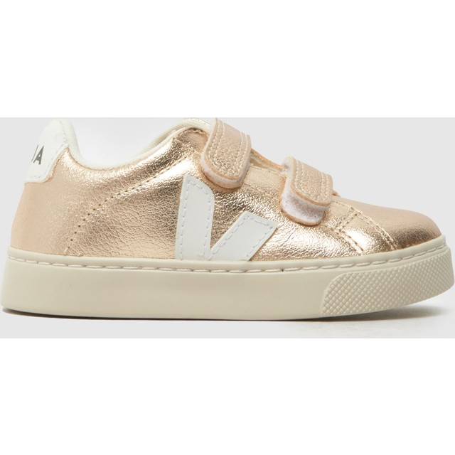 VEJA Rose Gold Esplar Girls Toddler Trainers