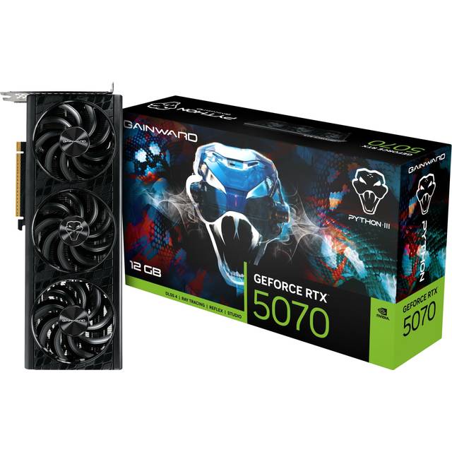 Gainward GeForce RTX 5070 Python III grafikkort (12 GB GDDR7)