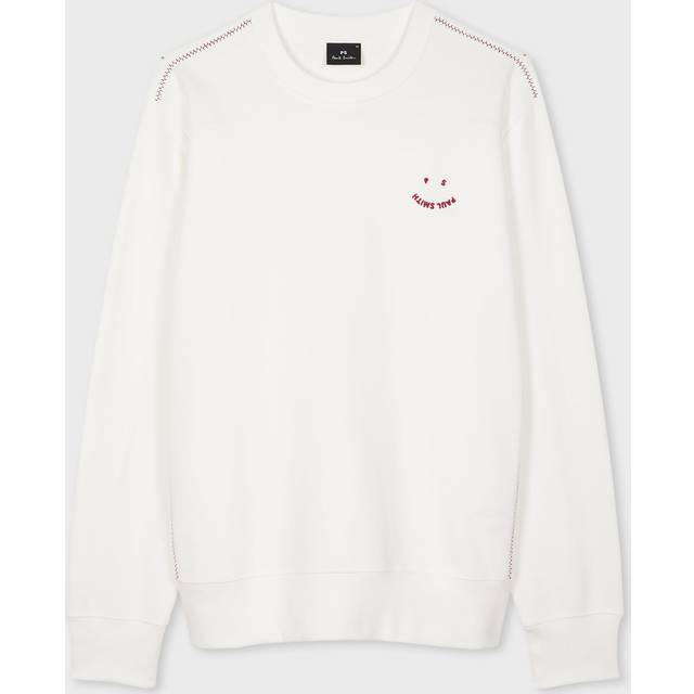Pull droit en coton mélangé - Blanc - M