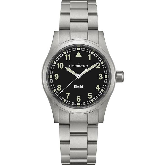 HAMILTON Khaki Field Quartz SS 38MM Black Dial Men's Watch H69401130 - 38 mm