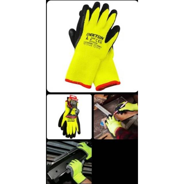 Heavy Duty Insulated Winter Gloves Size l - Dekton