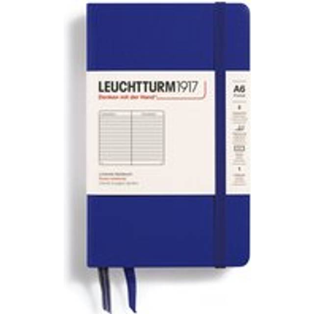 LEUCHTTURM1917 Hardcover Pocket A6 Notebook Ink - Plain - Blue