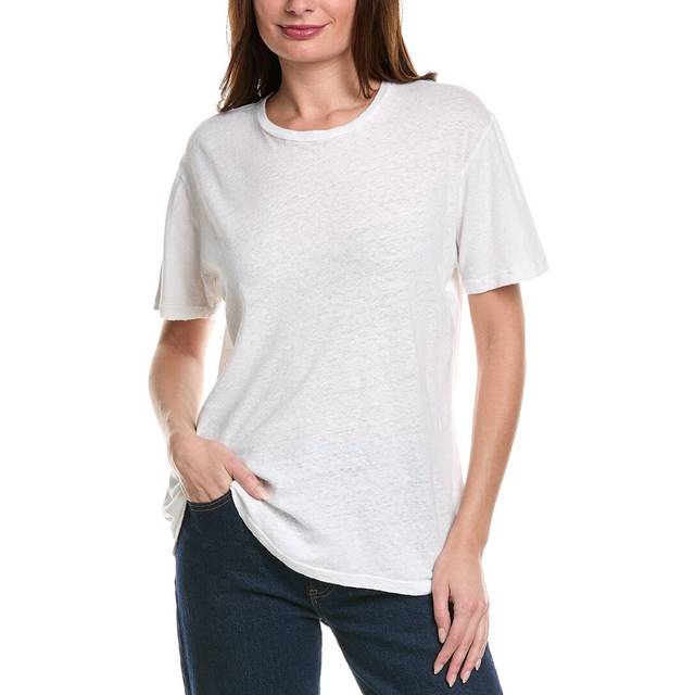MOTHER The Rowdy Linen-Blend T-Shirt