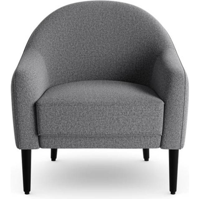 Kaspar Soft Texture Tub Chair - Charcoal