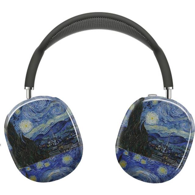 (Starry Night Vincent Van Gogh_6936) Protective Cover for AirPods Max Headphones Aesthetic Print Snap On Cases