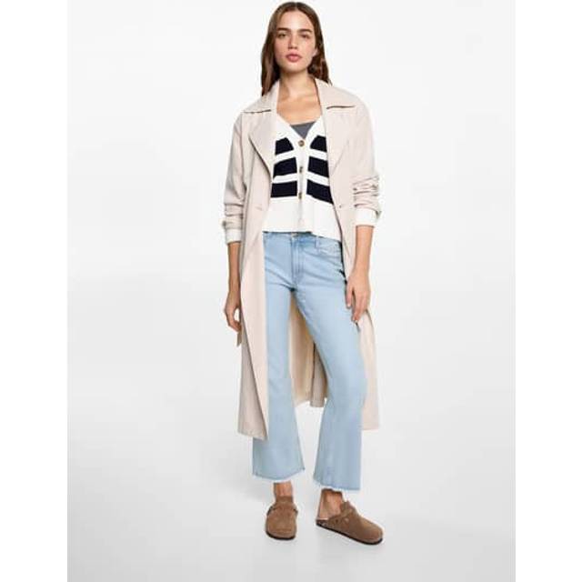 Crop flared jeans light blue - Teenage girl - XL - MANGO TEEN - Light Blue