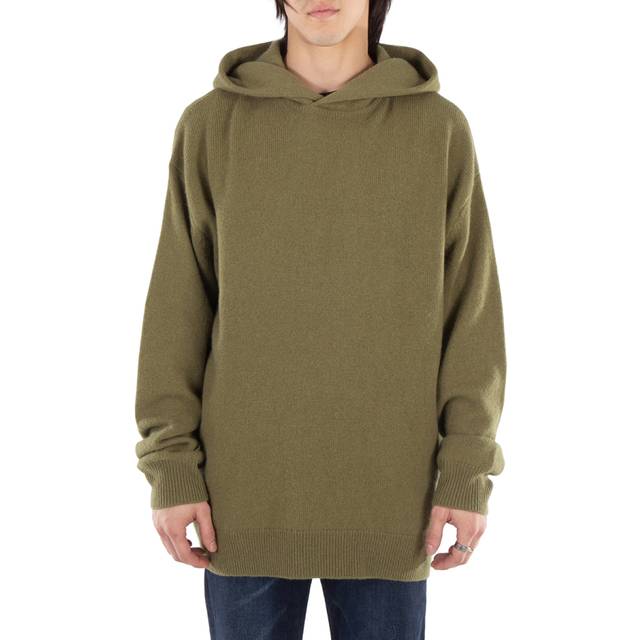 Acne Studios Hooded Cashmere Blend Jumper - Green