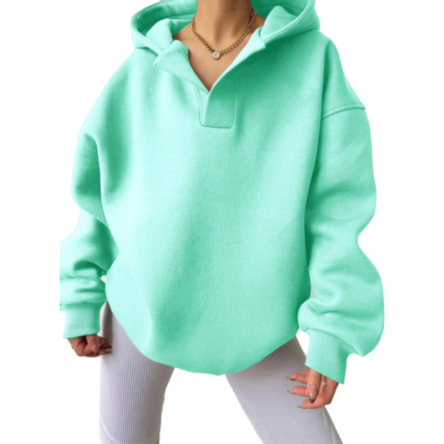 INAWLY Women Solid Color Loose Casual Hoodie Sweatshirts, Autumn/Winter