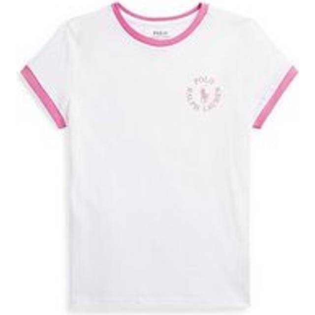 Girls Logo Print T-Shirt in White