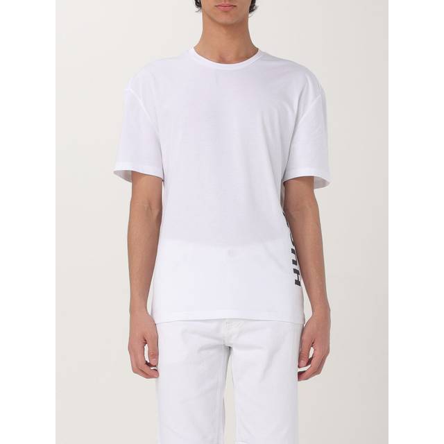 HUGO Relaxed Fit Crew Neck Swim T-Shirt- White, White, Size L, Men