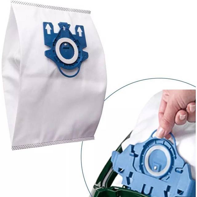 8 Pack Replacement Vacuum Bags Effective Dust Filtration Compatible with Miele/Fjn/GN Hyclean 3D 8 Pack blue/white