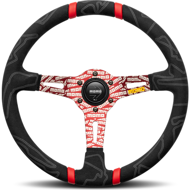 Momo Ultra Steering Wheel - Black / Red