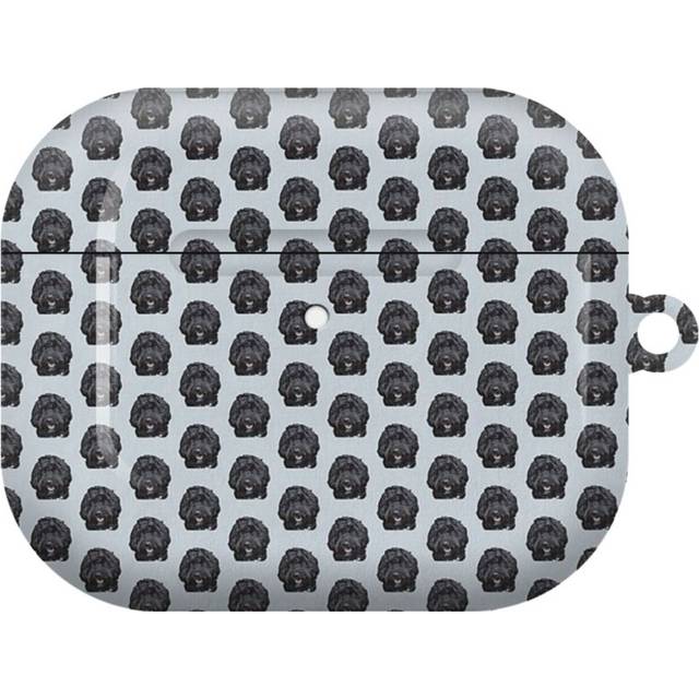 (Black Doodle Cockapoo Dog _2756) AirPods 1/ 2 /3 Pro 2 3 4 5 Cover for Women Girls Protective Compatible with Apple AirPod Hard Shell Case