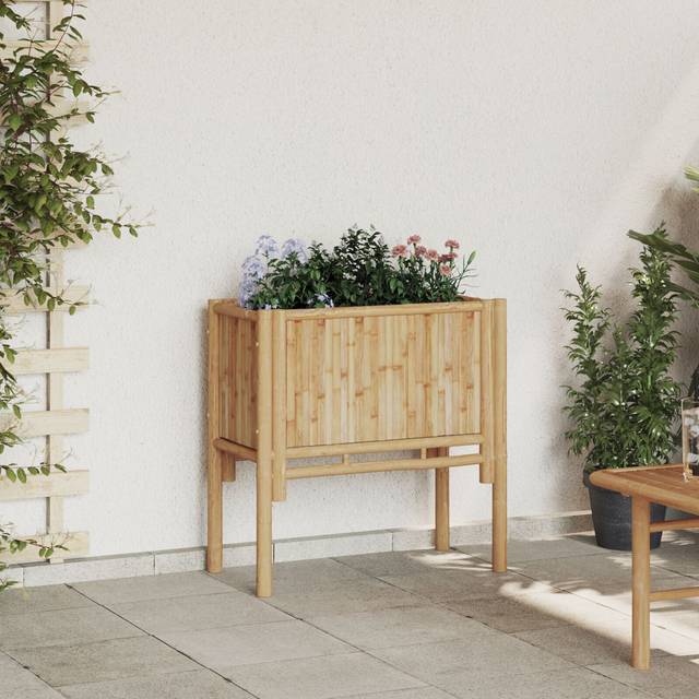 Garden Raised Bed 70x35x70 cm Bamboo Vidaxl