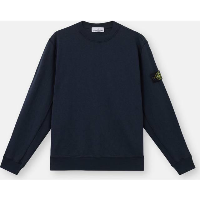 Stone Island Logo Crewneck Sweatshirt - Blue - XL