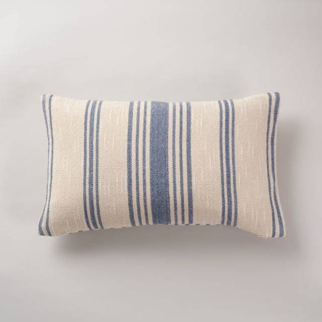 Churchgate Drayton Stripe Cushion - Blue