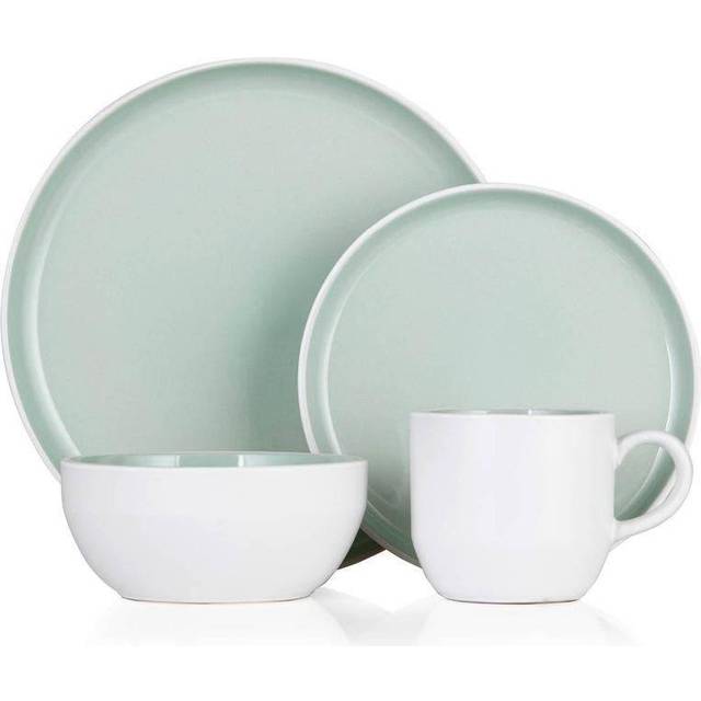 Tower Barbary & Oak Green Oslo 16 Piece Dinnerware Set