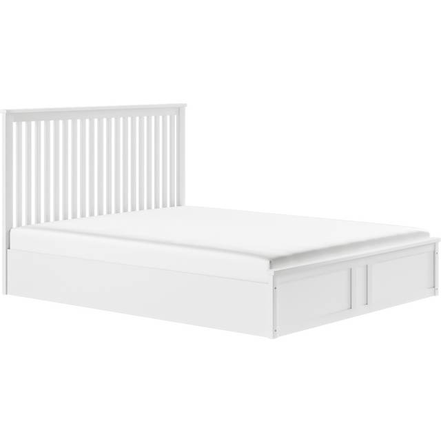 Flair Airedale Single White Wooden Ottoman Bed