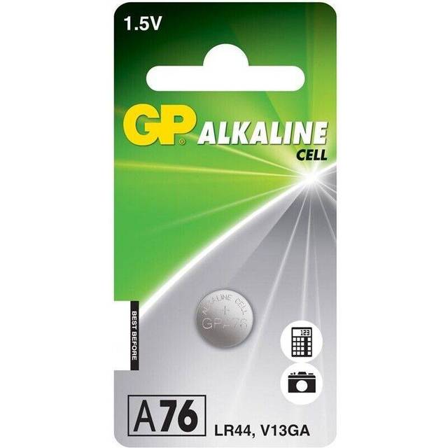 GP Knappcell LR 44 1.5 V 1 st 110 mAh Alkaliskt GP76ASTD967C1