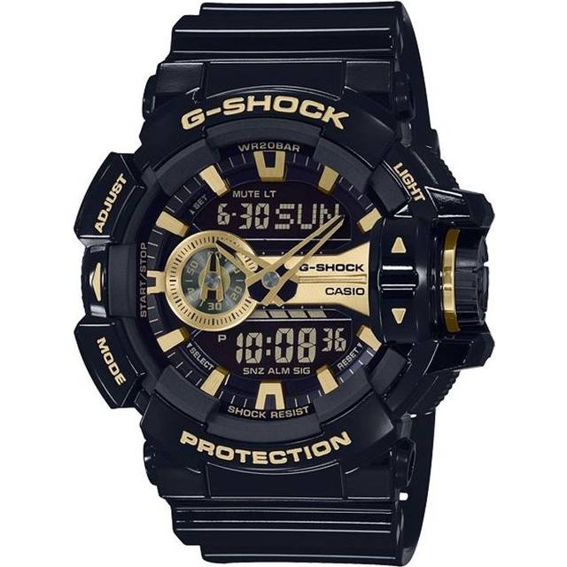 CASIO G-Shock Analog-Digital 'Black Gold' GA-400GBX-1A9PR - Black/Gold - Free