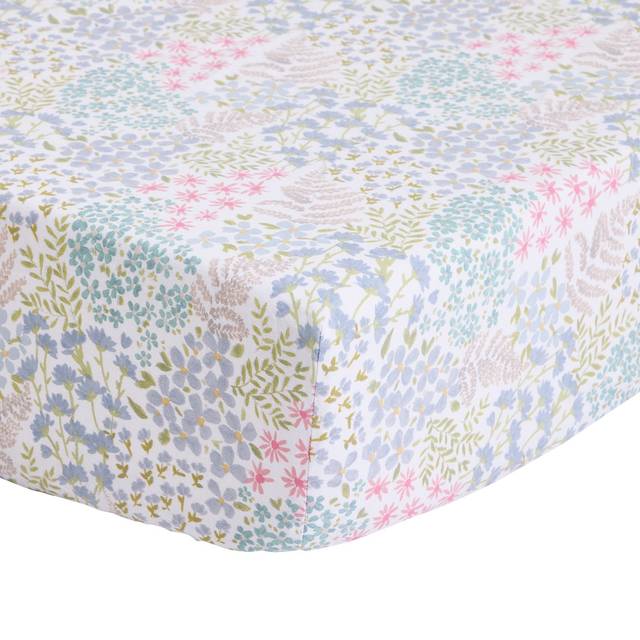 Argos Home Ditsy Floral Printed Blue Fitted Sheet - Single