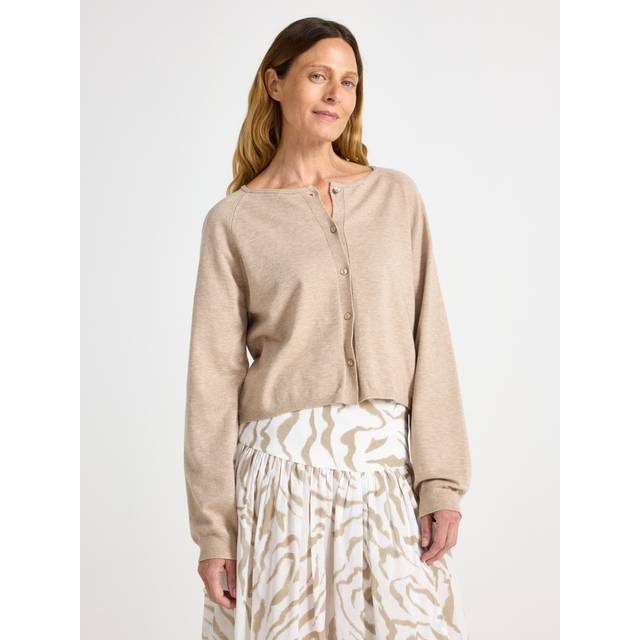 Finstickad cardigan